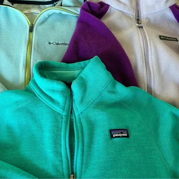 Set of 3 Sweaters 2 Columbia and 1 Patagonia- Girl - 14 - Picture 3 of 15